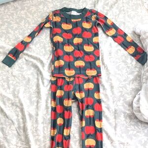 Hanna Andersson candy apple long john pajamas